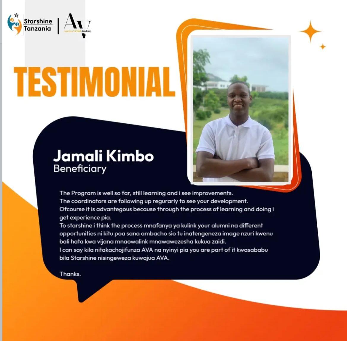 Nickson John Testimonial